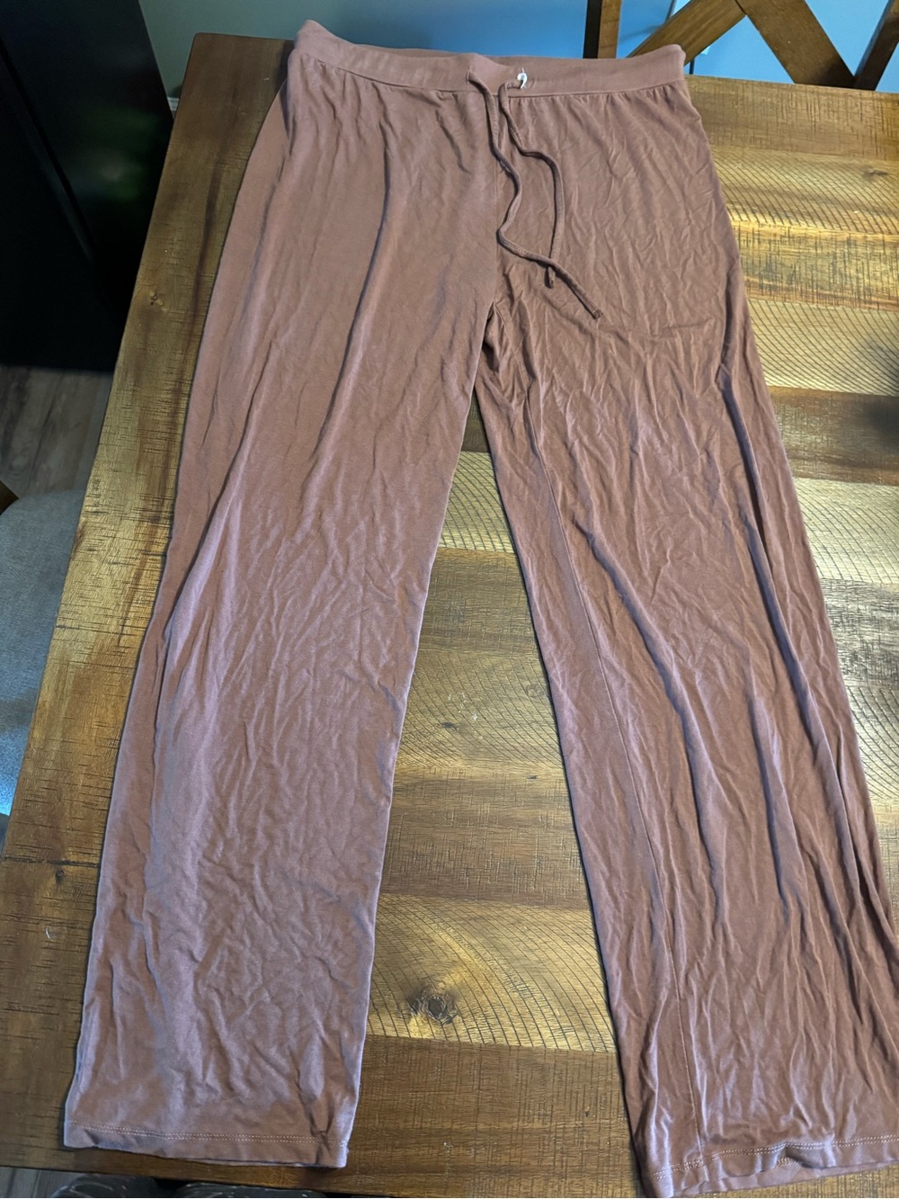 Women's Boot Cut Lounge Pants in Mauve Brown